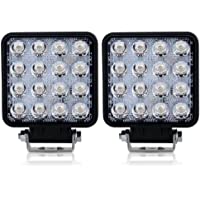 2pcs 48w 4in barra led flood faros antiniebla luces de marcha atrás largo alcance faros de trabajo led 12v-24v focos…